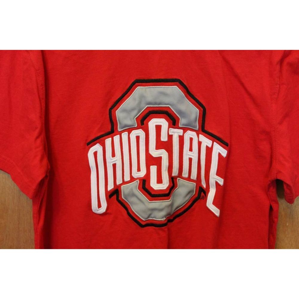 Ohio State Buckeyes Red Authentic Apparel Mens T-shirt Large Short Sleeve - Picture 2 of 4